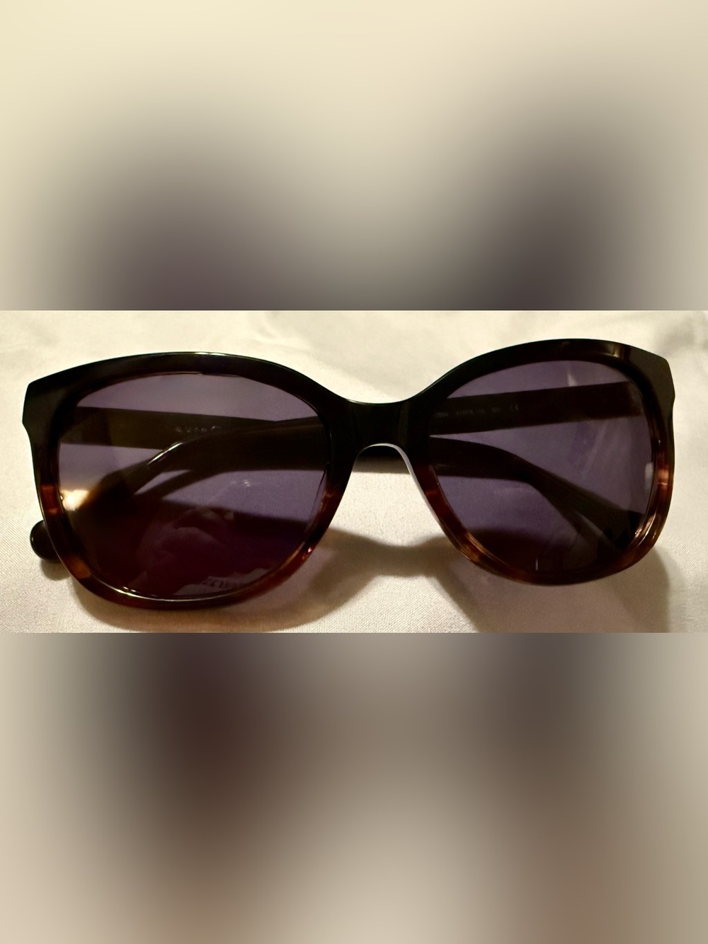 Aura Women's Tortoiseshell Frame Sunglasses with Dark Lenses